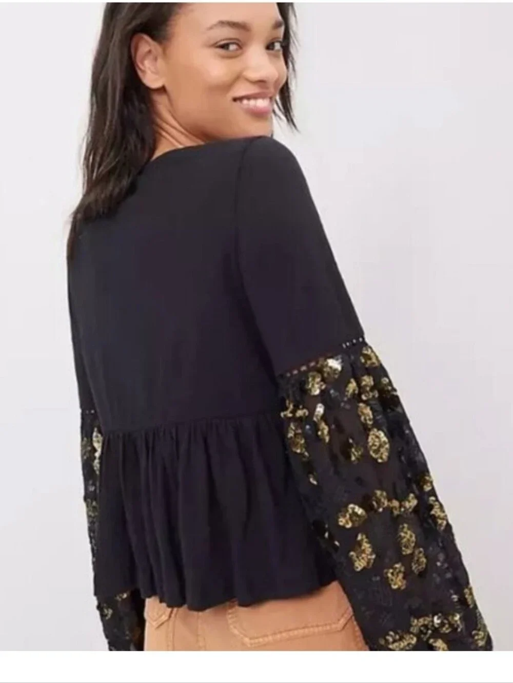 Anthropologie black gold